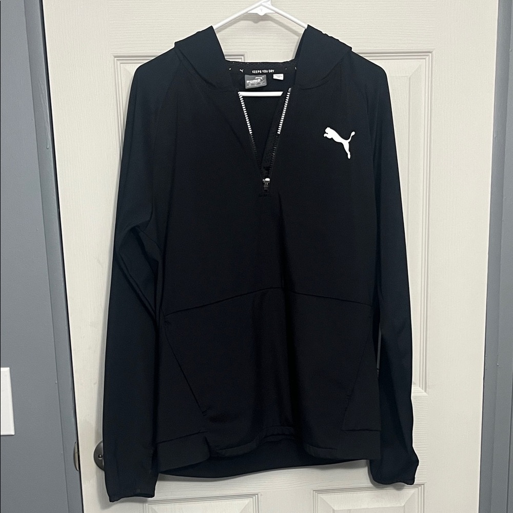 Puma Black Pullover with White Emblem